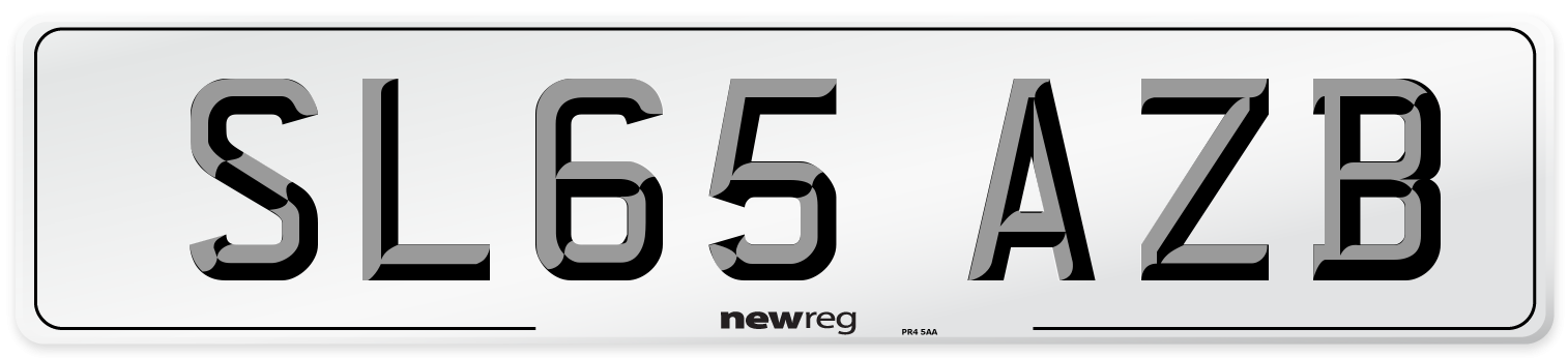 SL65 AZB Number Plate from New Reg